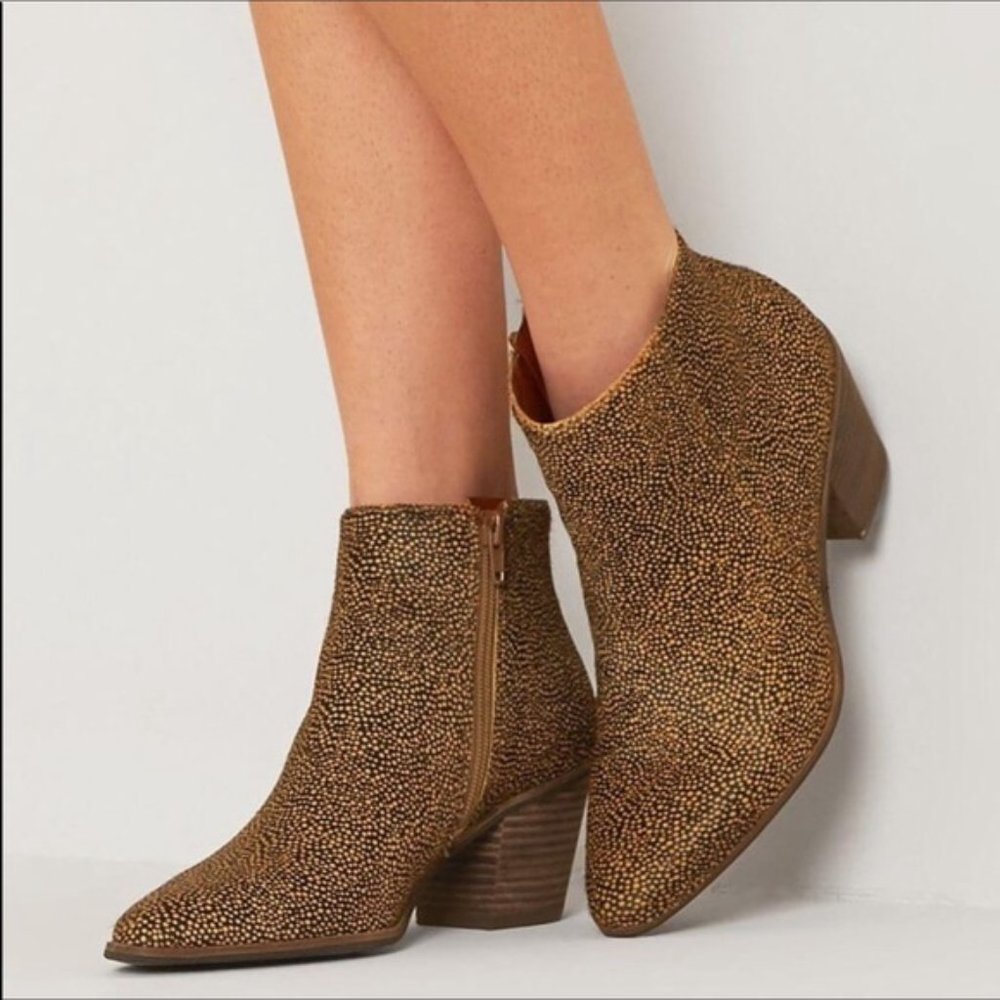 Lucky Brand Linnea II Calf Hair Ankle Boots 8